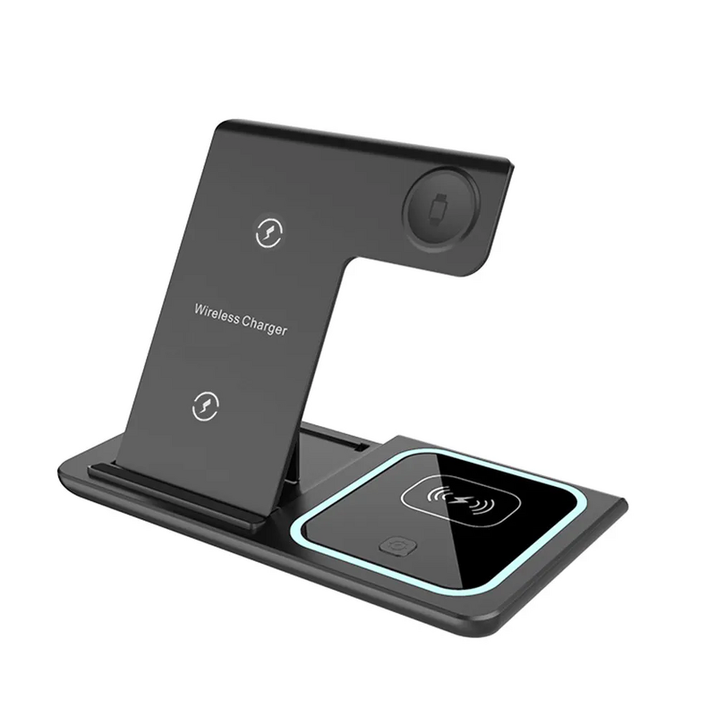 Folding Wireless Charger Manufacturer - Qi 15w Portable 3 in 1 PD Dock