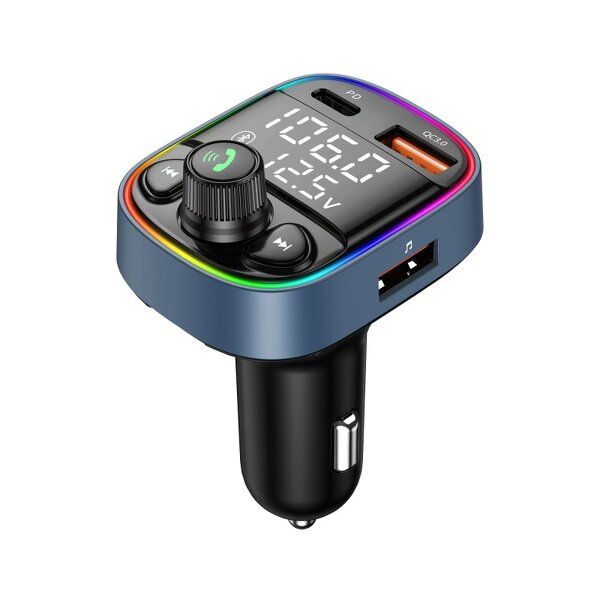 FM Transmitter Supplier - LED Backlit Wireless 5.0 MP3 Dual USB