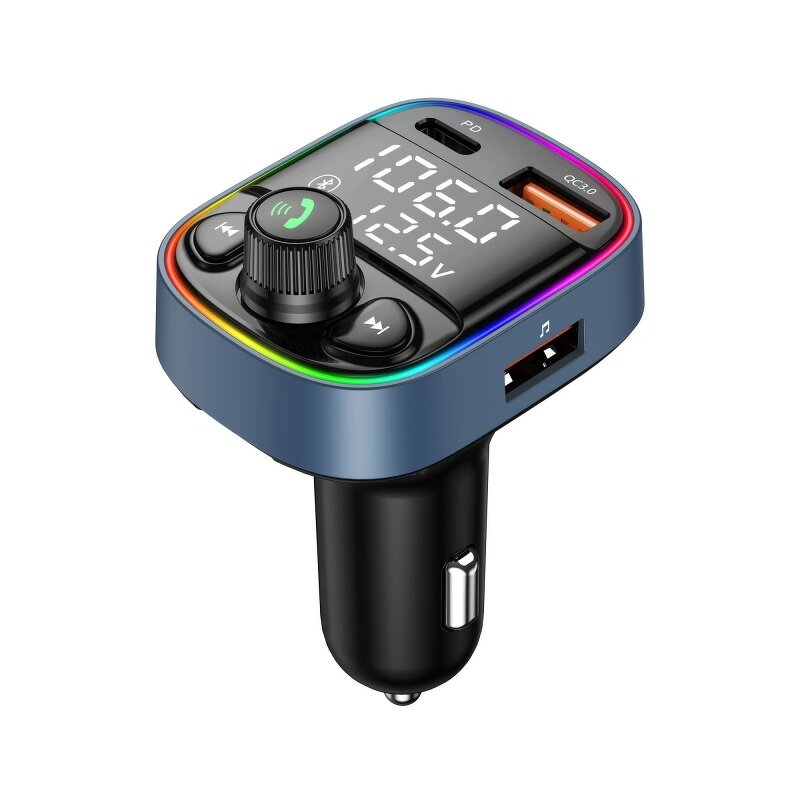 FM Transmitter Supplier - LED Backlit Wireless 5.0 MP3 Dual USB