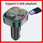 Car Charger Factory - 4 in 1 USB Port Fast Charger BT5.0 Type C