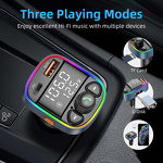 FM Transmitter Supplier - LED Backlit Wireless 5.0 MP3 Dual USB