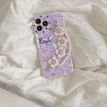 Phone Case Manufacturer - Luxury Flower Pearl with Wrist Chain