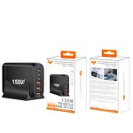 150W GaN Fast Charger Supplier - 3 Type C 3USB-A PD for iPhone