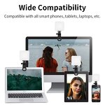 Pocket Selfie Ring Light Supplier - 5500K 3-Mode Video Live Conference