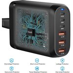 150W GaN Fast Charger Supplier - 3 Type C 3USB-A PD for iPhone