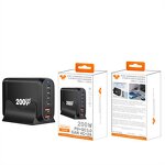 GaN Desktop Charger Manufacturer - OEM/ODM 200W 4 Type C 2USB-A