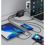 150W GaN Fast Charger Supplier - 3 Type C 3USB-A PD for iPhone