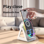 Bluetooth Speaker Phone Holder Supplier - Wireless Induction 3 in 1