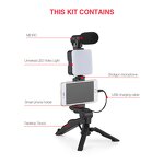 Portable Live Broadcast Set Supplier - with Microphone LED Fill Light