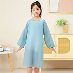 Children's Smock Apron Factory - Factory Direct Custom Logo Pure Color