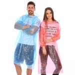 PE Raincoat Manufacturer - High Quality Plastic Promotion Windproof