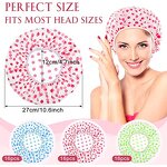 Shower Cap Supplier - Color Thickened Disposable Waterproof Wave Point