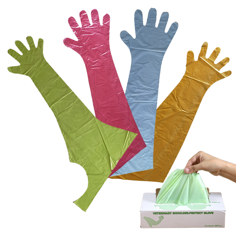 Veterinary Gloves Supplier - Customized Logo Full Arm Long Sleeve