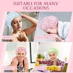 Shower Cap Supplier - Color Thickened Disposable Waterproof Wave Point