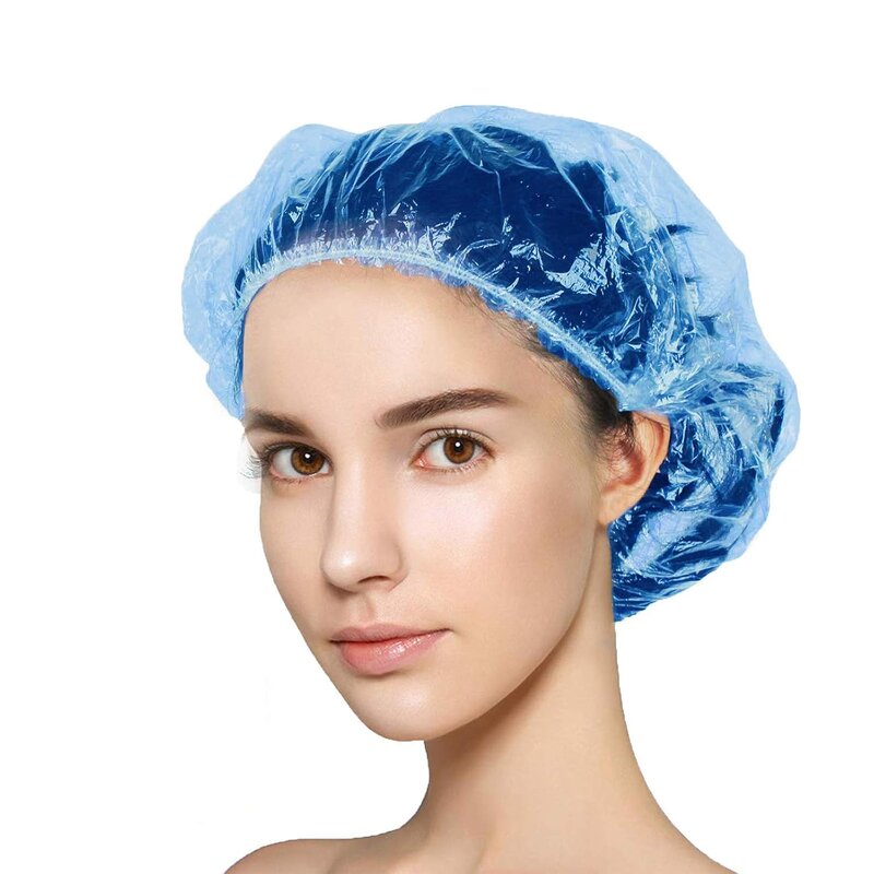 Shower Cap Factory - Waterproof Wave Point EVA Adult Disposable