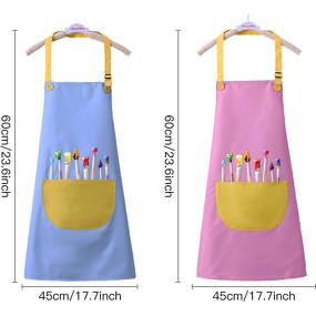 Kids Art Apron Factory - Factory Supplied Custom Logo Waterproof Adjustable
