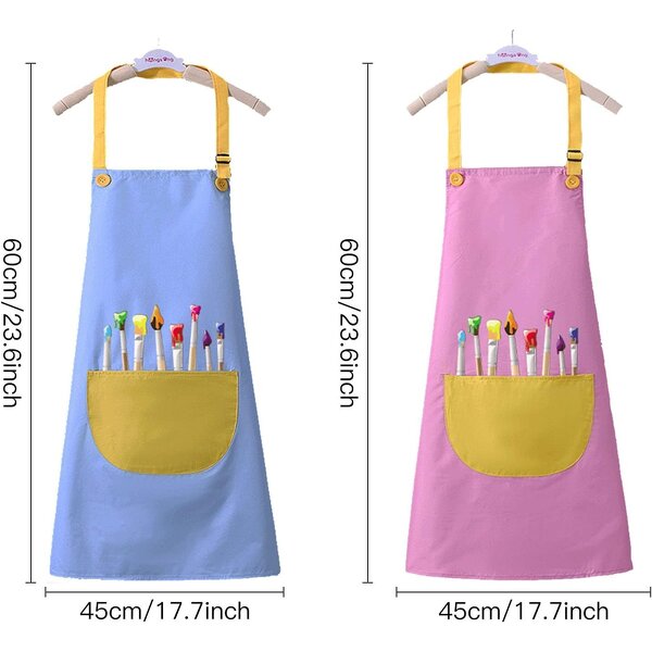 Kids Art Apron Factory - Factory Supplied Custom Logo Waterproof Adjustable