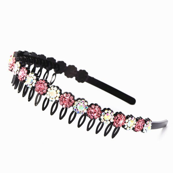 Headband Manufacturer - OEM Custom Rhinestone Flower & Water Ripple