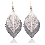 Drop Earrings Manufacturer - OEM Custom Metal Leaves & Hollow Out