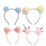 Headband Manufacturer - OEM Custom Pom Pom Ball & Unicorn Design