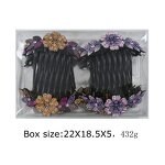 Hair Comb Manufacturer - Custom Seven Tooth Hair Pin & Rhinestone