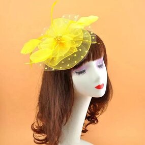 Fascinator Manufacturer - OEM Custom Feather & Net Yarn Hairpin