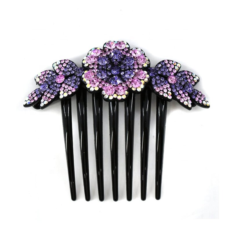 Hair Comb Manufacturer - Custom Seven Tooth Hair Pin & Rhinestone