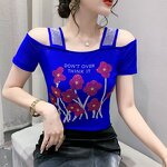 Off Shoulder T-shirt Manufacturer - Bulk Custom Slim Fit & Mesh