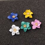 Stud Earrings Manufacturer - OEM Custom Colorful Plating & Flower