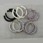 Hoop Earrings Factory - Bulk Custom Rhinestone & 6.5cm Circle