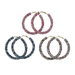 Hoop Earrings Factory - Bulk Custom Rhinestone & 6.5cm Circle