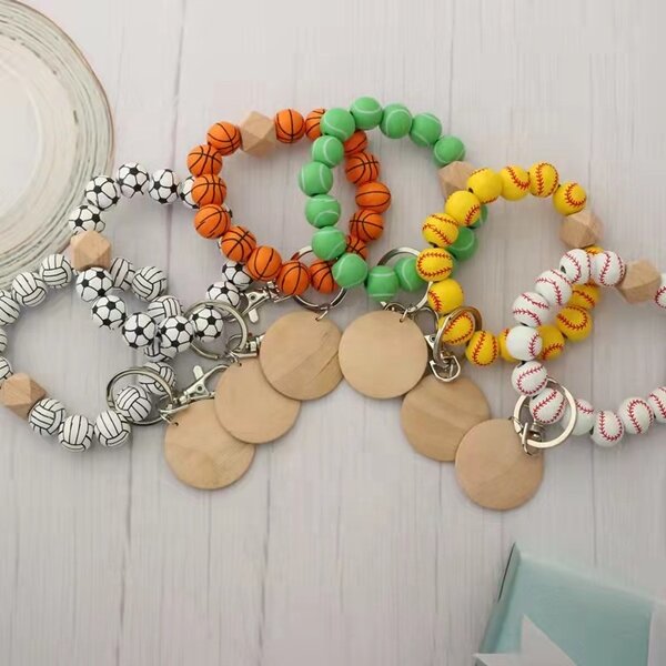 Sport Bracelet Manufacturer - OEM Custom Wooden Beads & Key Chain