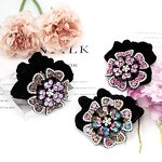 Hair Scrunchy Manufacturer - OEM Custom Velvet & Rhinestone Flowers