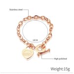 Bracelet Factory - OEM Custom Heart Pendant & Titanium Steel