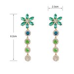 Drop Earrings Factory - OEM Custom Crystal Tassel & Petal Design