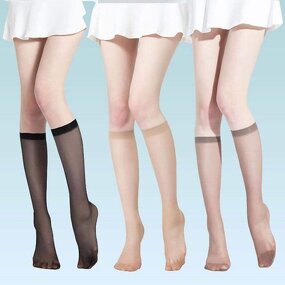 Knee Socks Manufacturer - OEM Custom Transparent Nylon & Summer