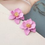 Stud Earrings Manufacturer - OEM Custom Colorful Plating & Flower