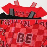 Off Shoulder T-shirt Manufacturer - Custom Hot Press Heart & Rhinestone