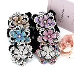 Hairband Factory - OEM Custom Velvet & Acrylic Rhinestone Flowers