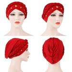 Turban Cap Factory - OEM Custom Milk Silk & Bead Whip Design