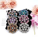 Hair Scrunchy Manufacturer - OEM Custom Velvet & Rhinestone Flowers