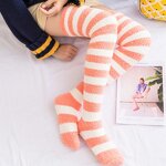 Knee-length Socks Factory - OEM Custom Tube Extended Stripe & Fleece