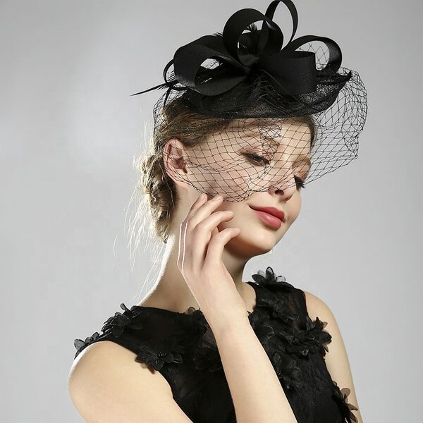 Fascinator Factory - Bulk Custom Black Feather & Party Hat