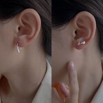 Ear Stud Manufacturer - OEM Custom S999 Silver & Rose Flower