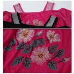 Rhinestone T-shirt Factory - OEM Custom Floral & Ice Silk Gauze