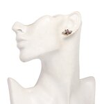 Stud Earrings Factory - OEM Custom Enamel Bumble Bee & Pearl