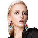 Drop Earrings Manufacturer - OEM Custom Metal Leaves & Hollow Out