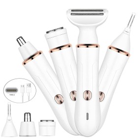 Hair Removal Epilator Manufacturer - OEM 4 in 1 USB Razor