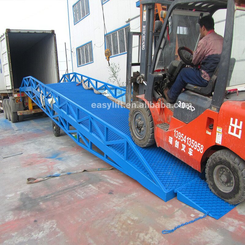 Steel Container Ramp Factory - Forklift Warehouse Loading Ramp