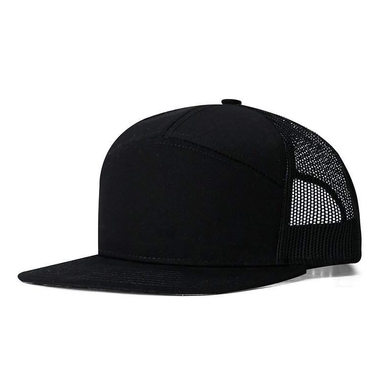 Mesh Snapback Factory - OEM/ODM Custom 7 Panel Flat Brim